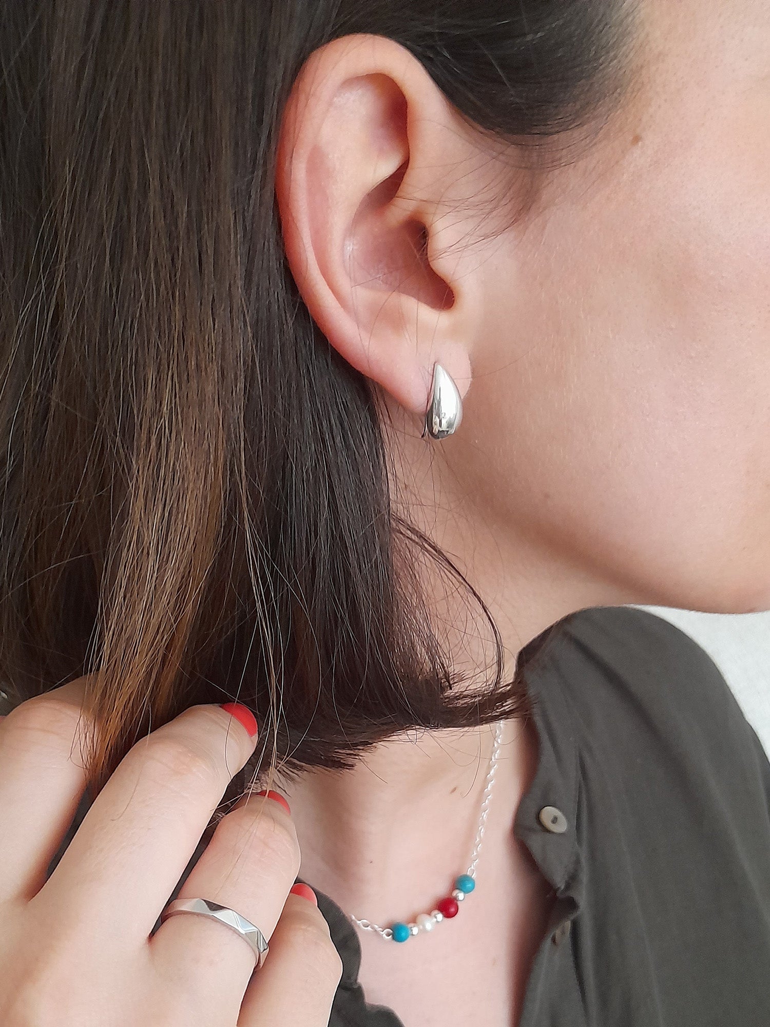 Pendientes gota de luz de