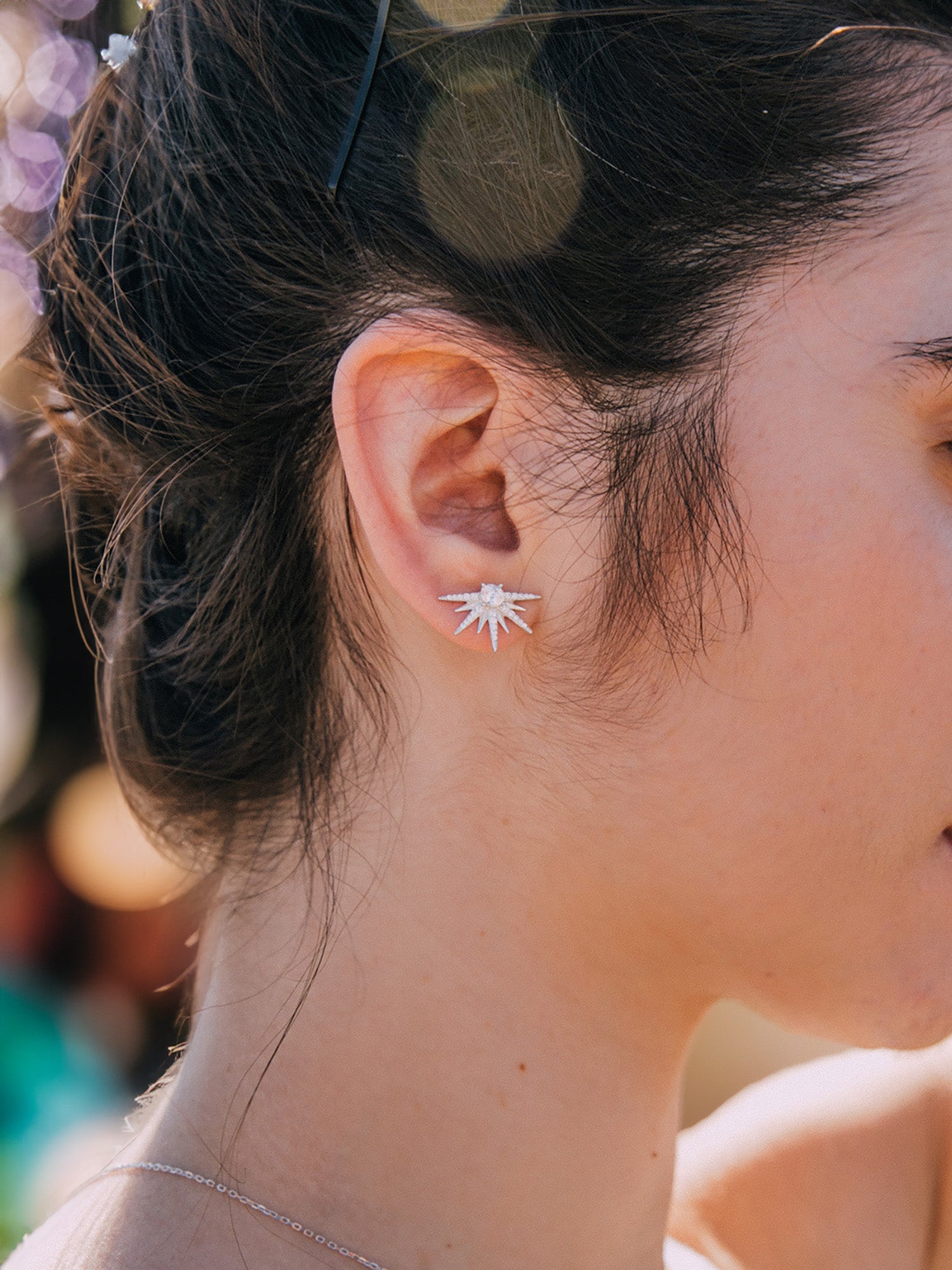 Pendientes puntas de brillo