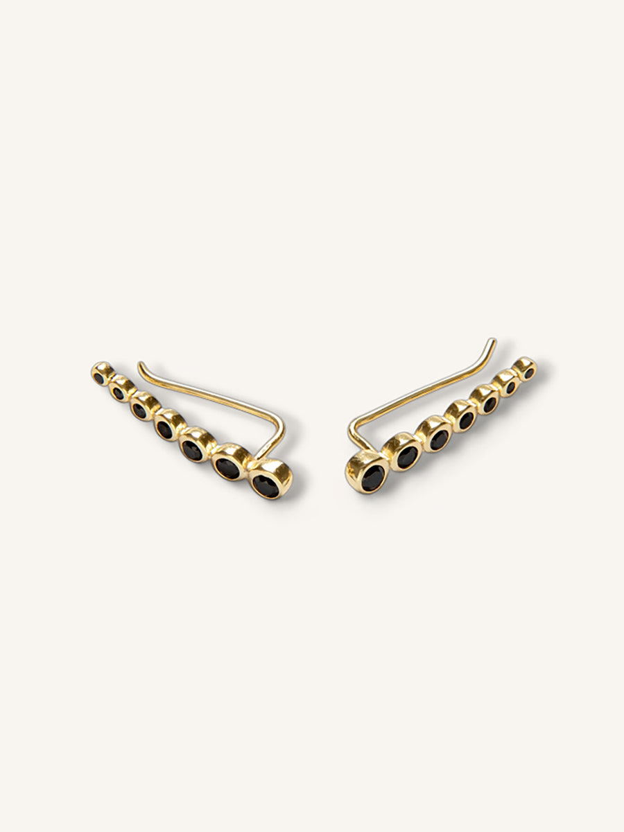 Pendientes trepadores Noir