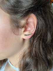 Pendientes trepadores Noir