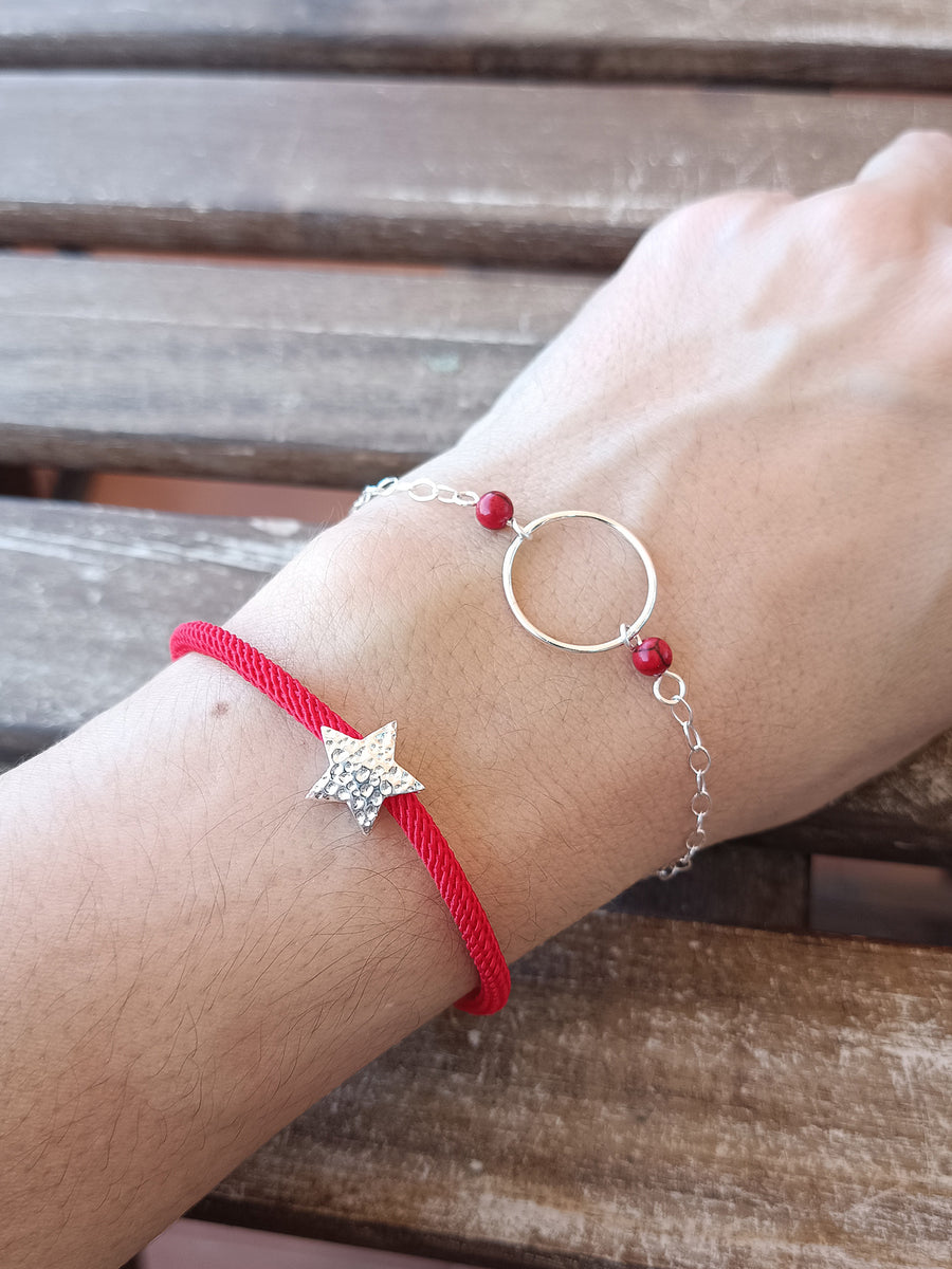 Pulsera cordón rojo