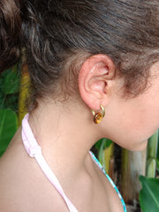 Aros Ojo de Tigre natural
