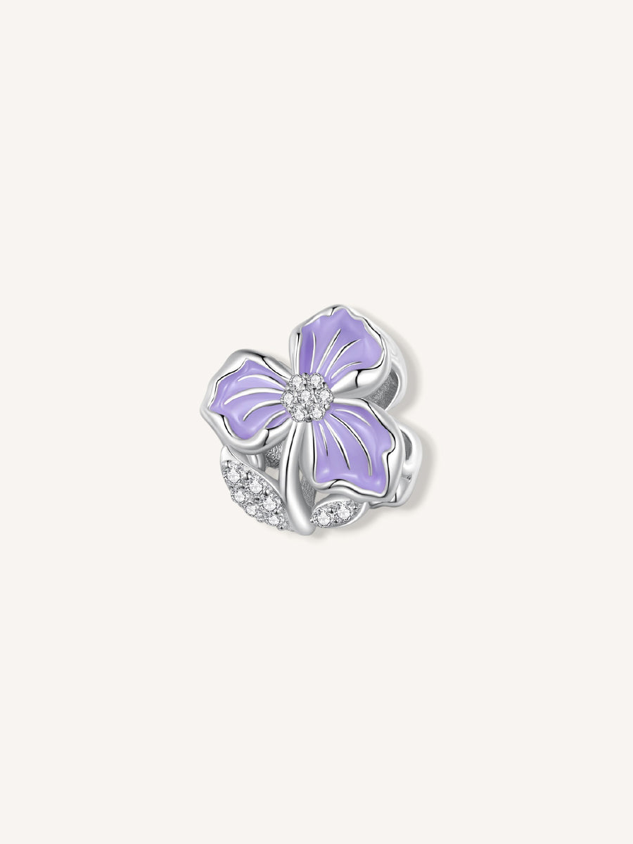 Charm pétalos púrpura