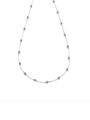 Collar bolitas de plata