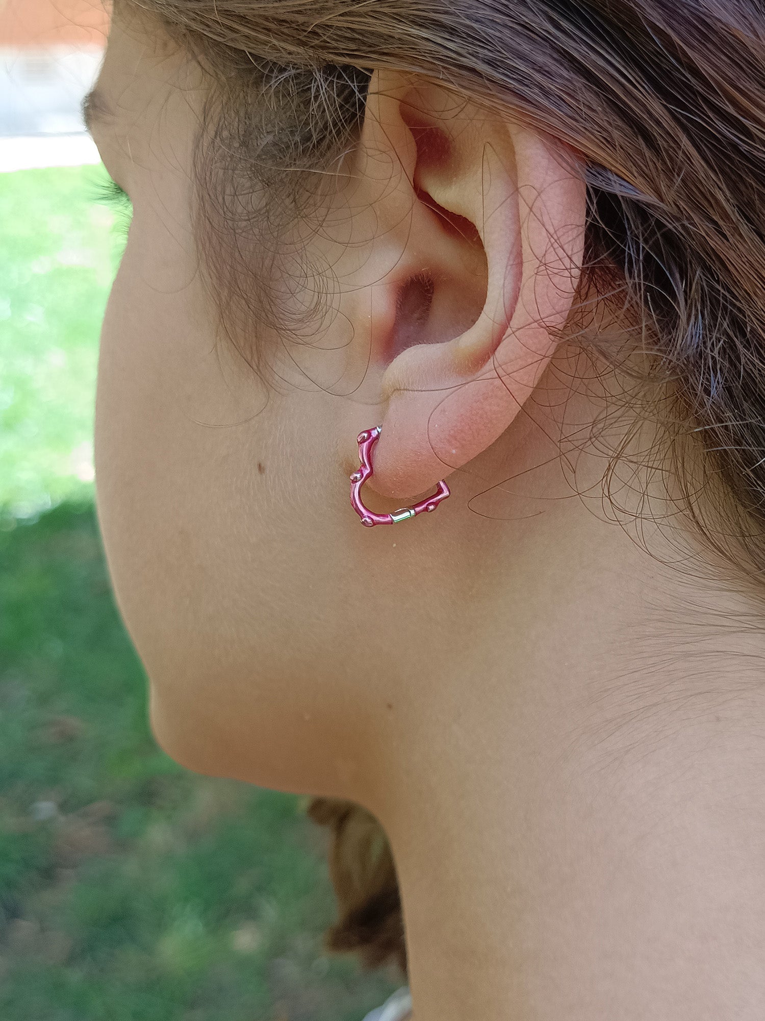 Pendientes corazón de colores