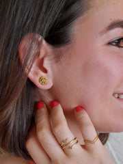 Anillo flecha dorada