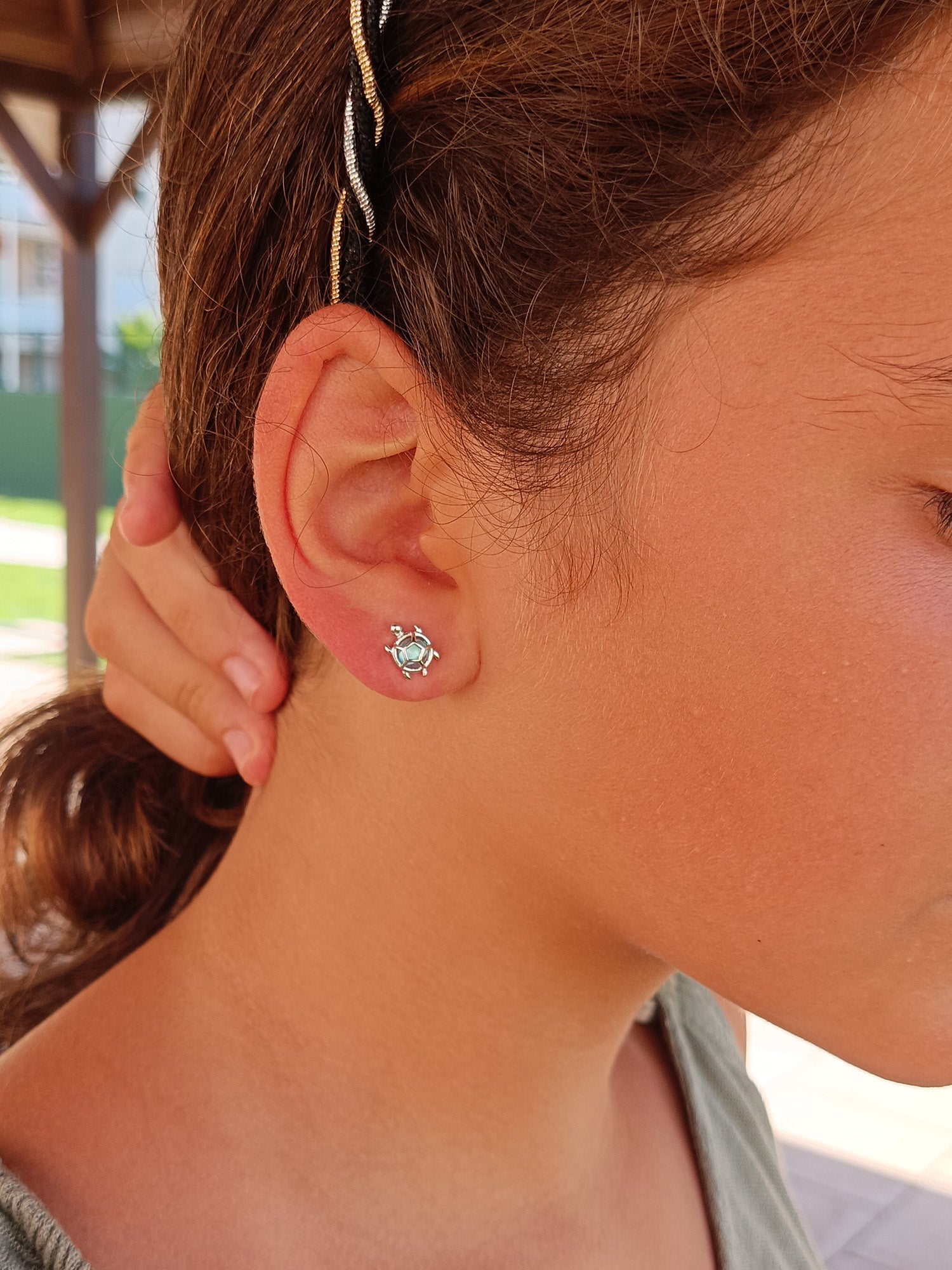 Pendientes tortuguitas de mar