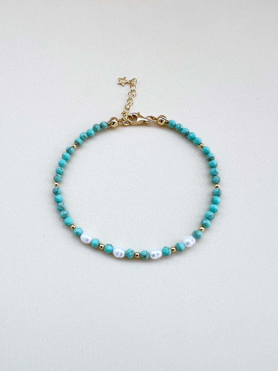 Pulsera Turquesa y Perla