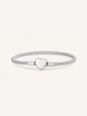 Pulsera de plata de ley para charms tipo Pandora.