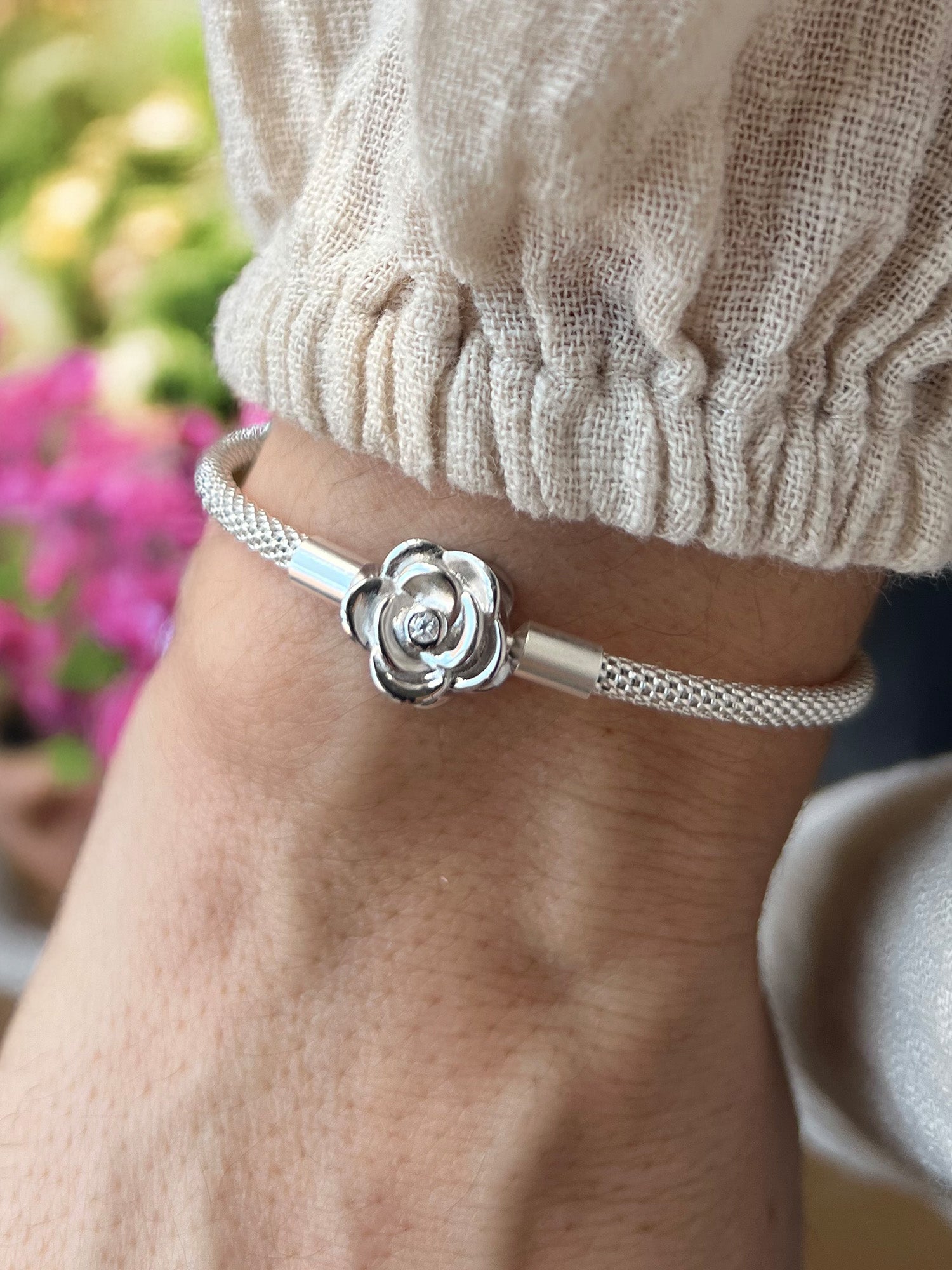 Pulsera charms Rose