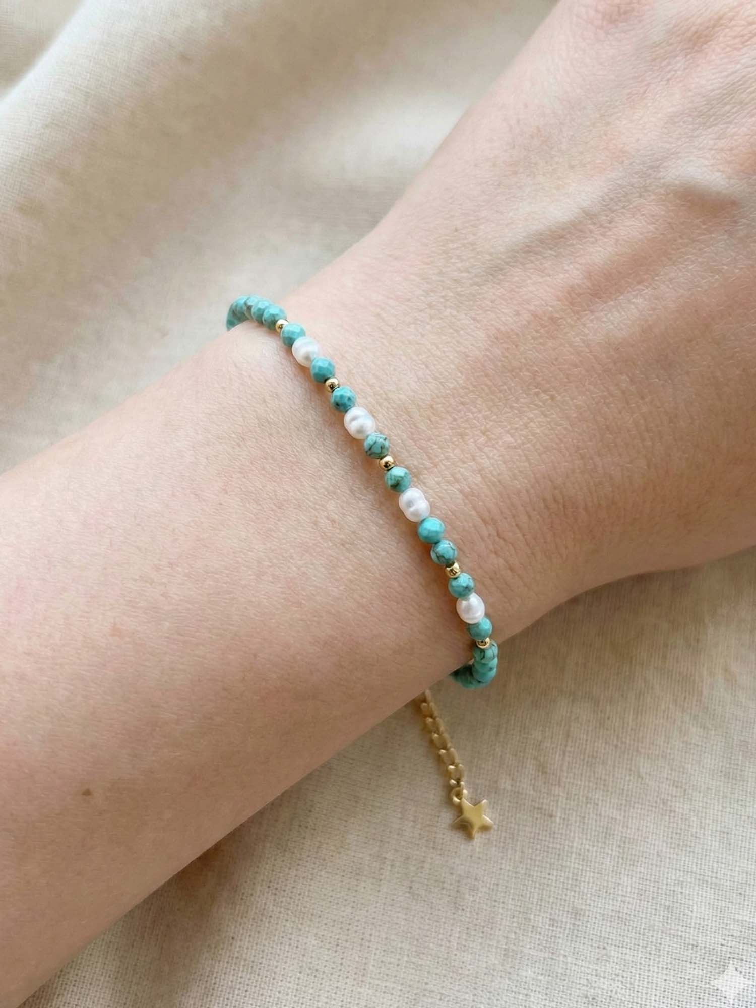 Pulsera Turquesa y Perla