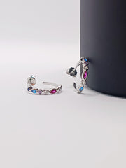 Aros abiertos con cierre a presión, circonitas y cómodos