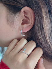 Aros abiertos con cierre a presión, circonitas y cómodos