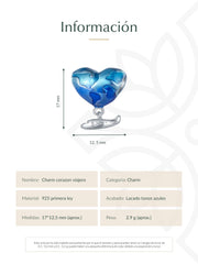 Charm corazón viajero