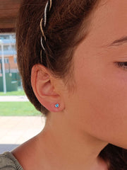 Pendientes corazón rose
