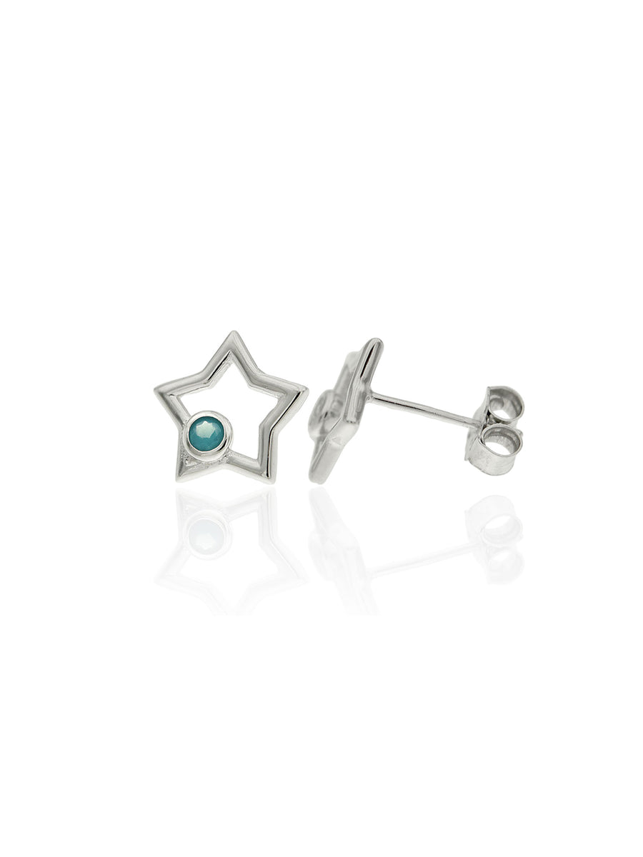 Pendientes Blue Star