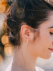 Pendientes tira de circonita