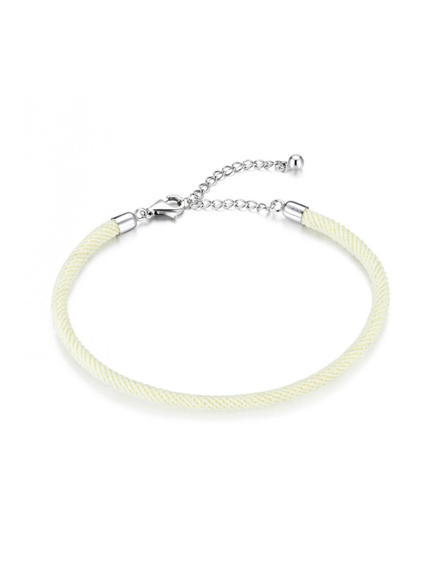 Pulsera cordón beig