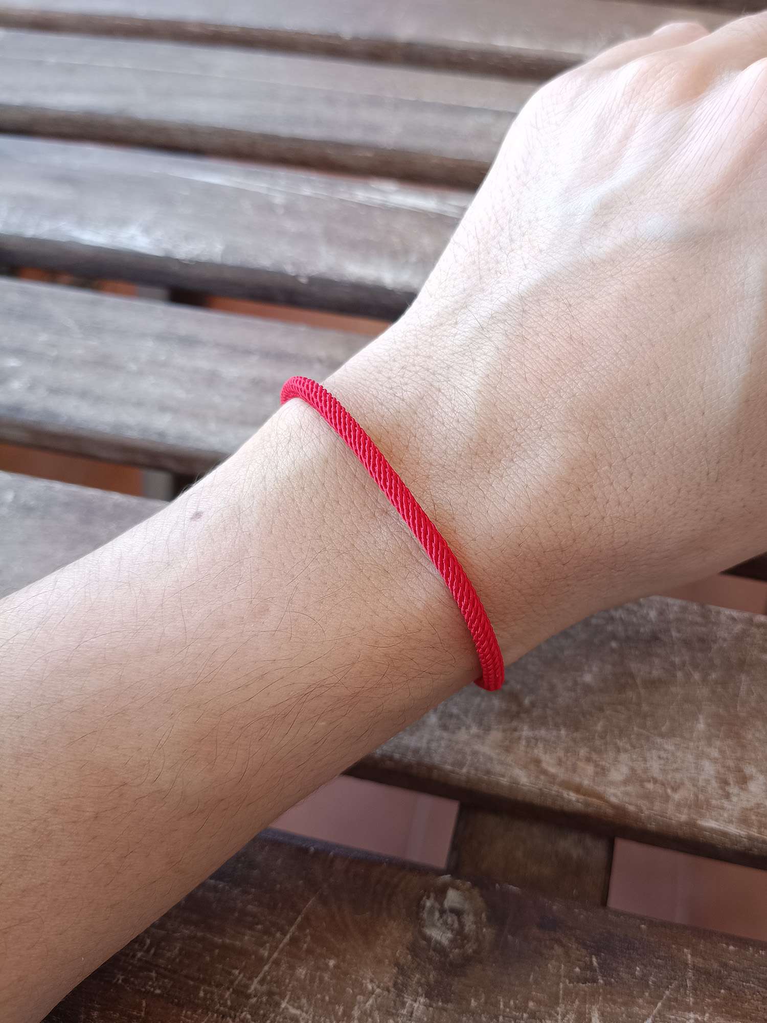 Pulsera cordón beig