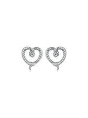 Pendientes corazon de serpiente